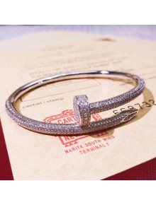 Cartier Juste un Clou Crystal Bracelet Silver 2019