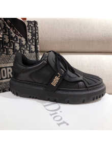 Dior DIOR-ID Sneakers in Black Rubber and Calfskin 2020