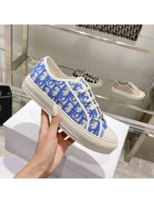 Dior Walk'n'Dior Sneakers in Blue Oblique Embroidered Cotton 2021 111592