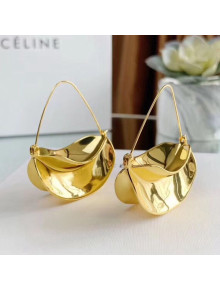 Celine Bloom Pendant Short Earrings Gold 2019