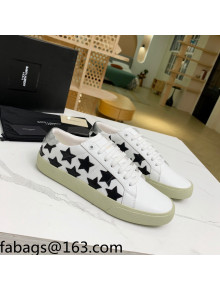 Saint Laurent Calfskin Star Sneakers White/Black 2021 111880