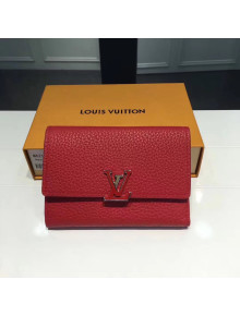 Louis Vuitton Capucines Compact Wallet Cherry 2017