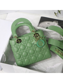 Dior MY ABCDior Small Bag in Cannage Leather Green 2020