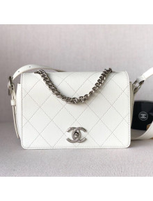 Chanel Quilted Flap Bag AS0574 White 2019