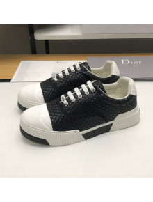 Dior D-Smash Woven Calfskin Sneakers Black 2019