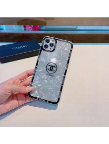 Chanel iPhone Case Silver/Black 2021 1104101