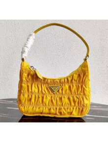 Prada Nylon and Saffiano Leather Mini Bag 1NE204 Yellow 2020