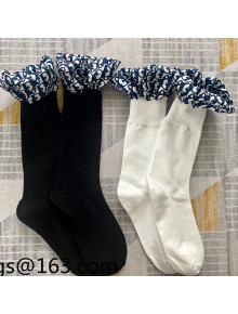 Dior Short Socks with Silk Band 2021