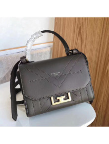 Givenchy Calfskin Leather Mini Eden Bag Grey 2019