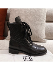 Chanel Quilted Calfskin Short Ankle Boots Black 2020