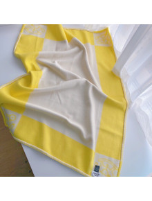 Hermes Wool & Cashmere Baby Blanket HB93016 Yellow 2021