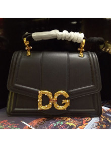 Dolce&Gabbana Large DG Amore Top Handle Bag Black 2019