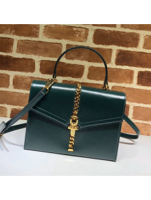 Gucci Sylvie 1969 Vintage Small Top Handle Bag ‎602781 Green 2020
