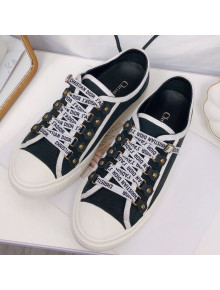 Dior Walk'N'dior Cotton Canvas Sneakers Black 09 2019