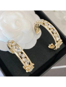 Chanel Crystal Hoop Earrings 2020