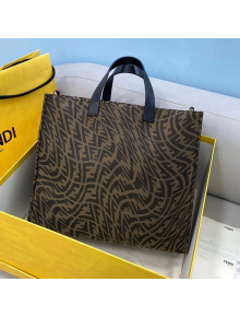 Fendi Sunshine FF Vertigo Medium Shopper Bag Bag Brown 2021 8379