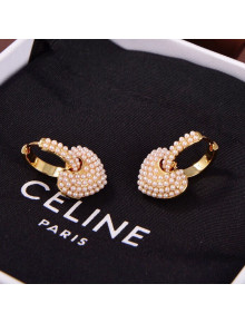Celine Pearl Love Earrings Red 2021 1108103