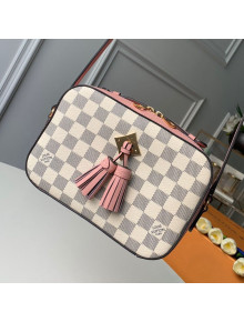 Louis Vuitton Saintonge Top Handle Bag N40155 Damier Azur Canvas/Pink 2019
