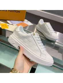 Louis Vuitton Frontrow Calfskin Damier Sneaker White 2020 (For Women and Men)