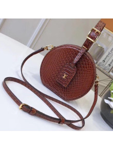 Louis Vuitton Python Pattern Leather Petite Boite Chapeau Bag M43510 2018