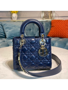 Dior My ABCDior Mini Bag in Navy Blue Cannage Lambskin 2020