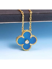 Van Cleef & Arpels Blue Necklace With Crystal 206122 2020