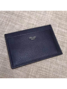 Celine Grained Leather Card Holder Black 2018