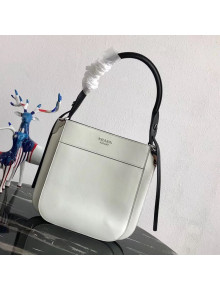 Prada Margit Leather Shoulder Bag 1BC076 White 2019