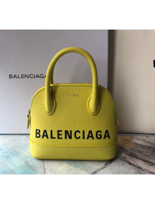 Balenciaga Ville Top Handle Bag XXS Yellow 2018