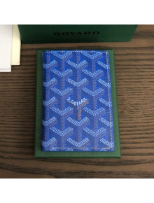 Goyard Saint Pierre Card Case Wallet Sky Blue 2021