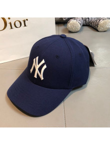 New York NY Canvas Baseball Hat Blue 2021