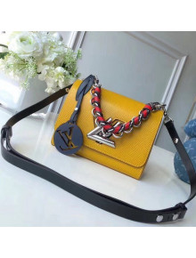 Louis Vuitton Short Chain Handle Epi Leather Twist PM Bag Yellow F/W 2018