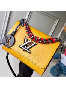 Louis Vuitton Short Chain Handle Epi Leather Twist MM Bag Yellow F/W 2018