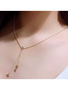 Dior Dio(r)evolution Star and Dior Pendant Y Necklaces Gold 2019