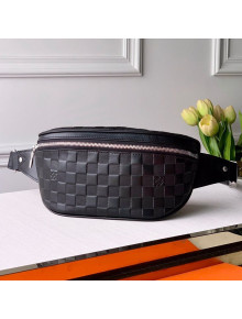 Louis Vuitton Men's Campus Bumbag/Belt Bag in Black Damier Leather N40298 2020