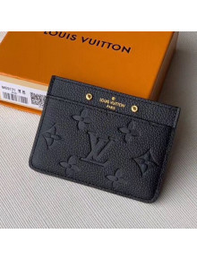 Louis Vuitton Card Holder in Black Monogram Leather M69171 2020