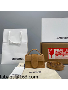 Jacquemus Le Bambino Suede Mini Bag Brown 2021