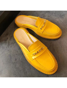 Chanel x Pharrell Flat Loafer Mules Yellow 2019