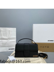 Jacquemus Le Bambino Leather Medium Crossbody Bag Black 2021