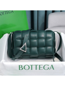Bottega Veneta Padded Cassette Medium Crossbody Messenger Bag Dark Green 2020