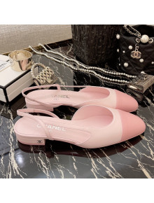 Chanel Calfskin Slingbacks Ballerinas Flat G31319 Light Pink 2021 