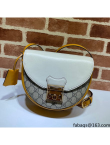 Gucci Padlock Small Shoulder Bag 644524 GG/White 2020