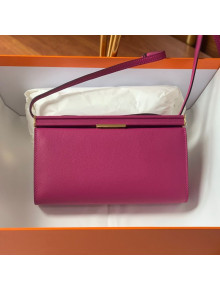 Hermes Clic-H 21 Bag in Grained Calfskin Shoulder Bag Hot Pink/Gold 2020