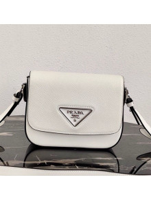 Prada Saffiano Leather Shoulder Bag 1BD249 White 2020