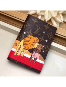 Louis Vuitton Monogram Canvas Animals Passport Cover M62089 XMAS 2018