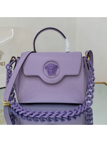 Versace La Medusa Medium Handbag Lilac Purple 2021