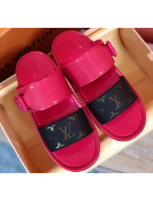 Louis Vuitton SUNBATH Flat Mules Sandals 1A66XD Pink 2020