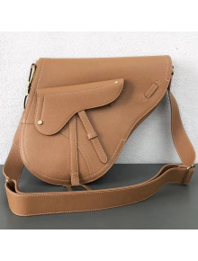 Dior Saddle Large Shoulder Bag in Calfskin Brown 2019
