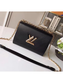 Louis Vuitton Epi Leather Twist MM Shoulder Bag M50282 Black/Gold 2020