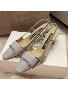 Sergio Rossi Twenty Patent Calfskin Slingback Pums Grey 2021